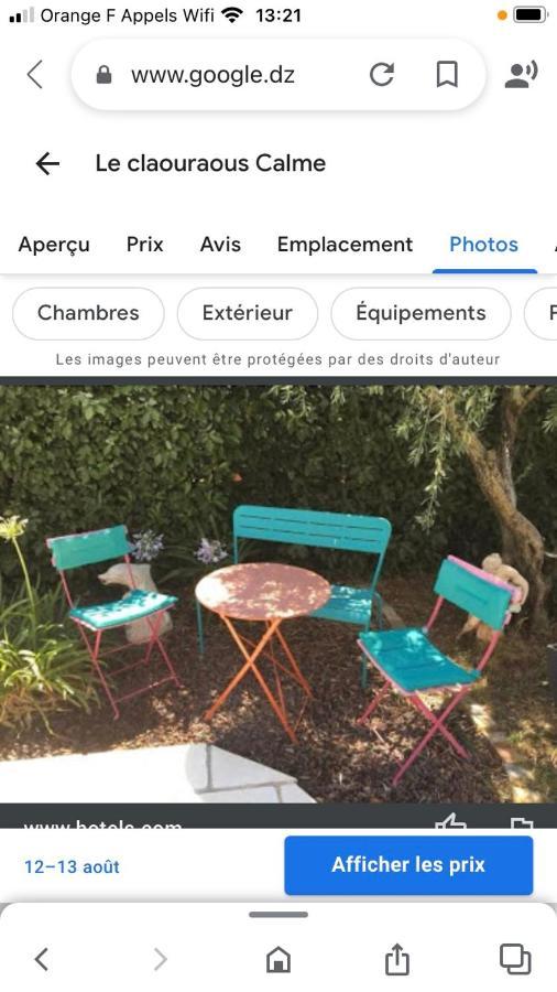 Le Claouraous Calme Bed & Breakfast Canet  Екстериор снимка